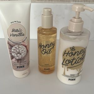 Pink Honey Lotion and Oil. Basic Vanilla lotion